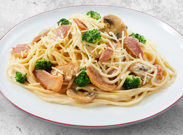 奶油燻雞起司麵